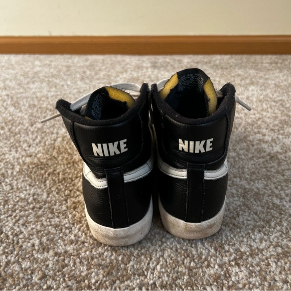Mens Size 6.5 - Nike Blazer '77 Suede Mid Black White - Picture 4 of 6